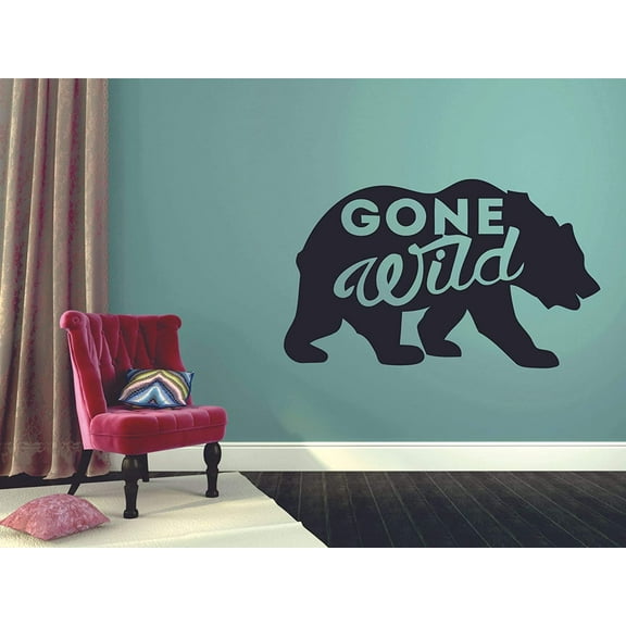 Gone Wild FRIENDS TV Show Series Quote Television Wall Stickers Decor Design for Boys/Girls Bedroom Entertainment Fans Watch Rooms Home Art Murals Decals Wall Art Vinyl Decoration Size (35x40 inch)