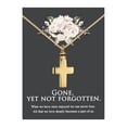 thumbnail image 1 of Gone Yet Not Forgotten Cremation Necklace - Gold Cross Memorial Urn Ashes Holder Necklace - Stainless Steel Keepsake - Stainless Steel Necklace - Funnel Kit - Ships Next Day!, 1 of 3