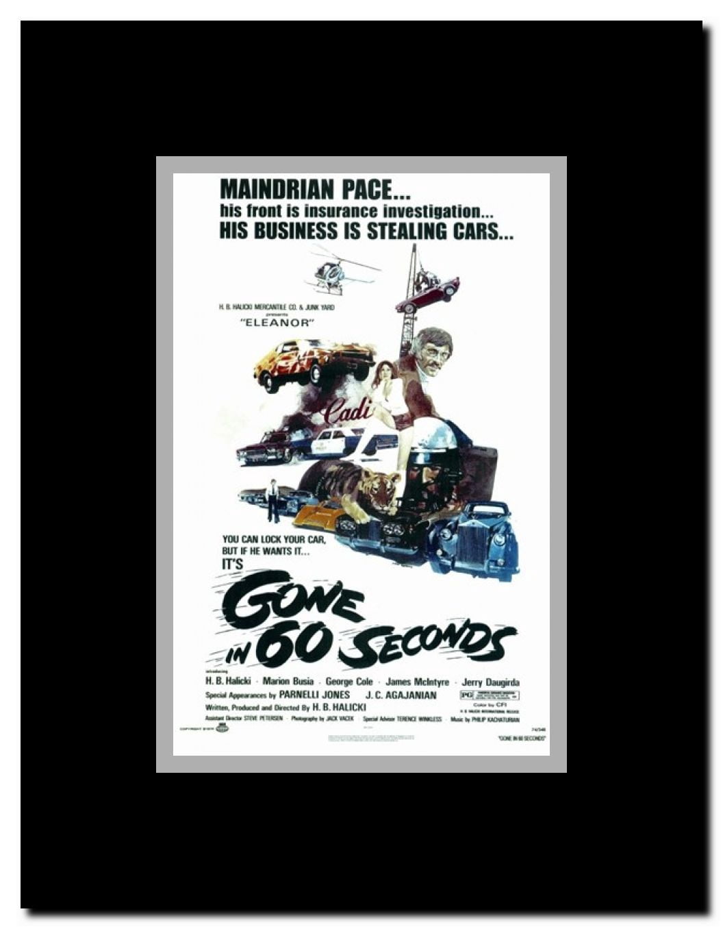 Gone in 60 Seconds Framed Movie Poster