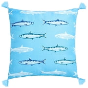Gone to the Lake Embroidered Decorative Pillow