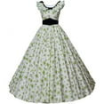 thumbnail image 1 of Gone with The Wind Scarlett O'Hara Dress Floral Dress Ball Gown 19 Century Women Dresses, 1 of 7