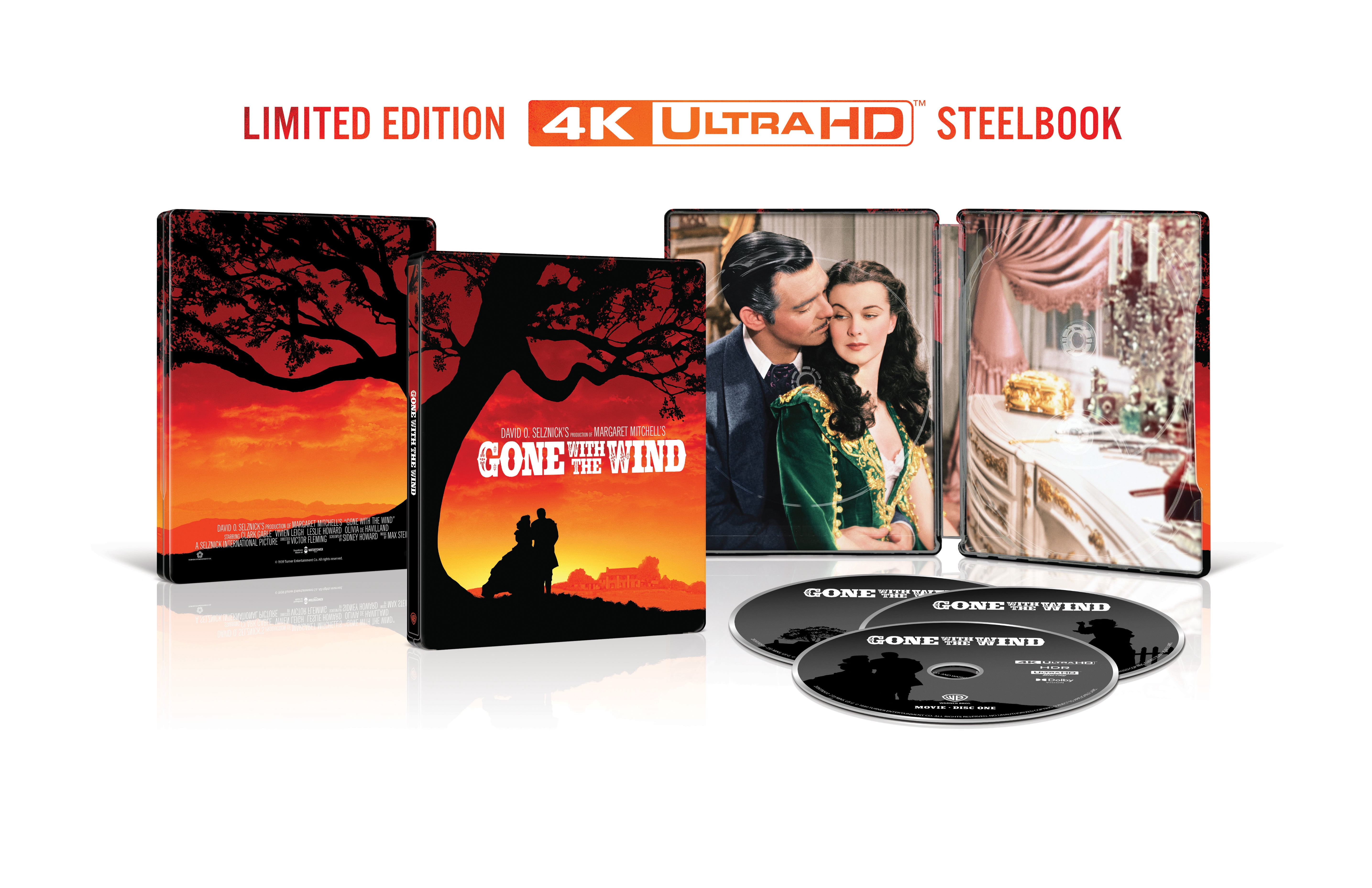Gone with the Wind (Steelbook) (4K Ultra HD + Digital Copy), Drama, Warner Bros.