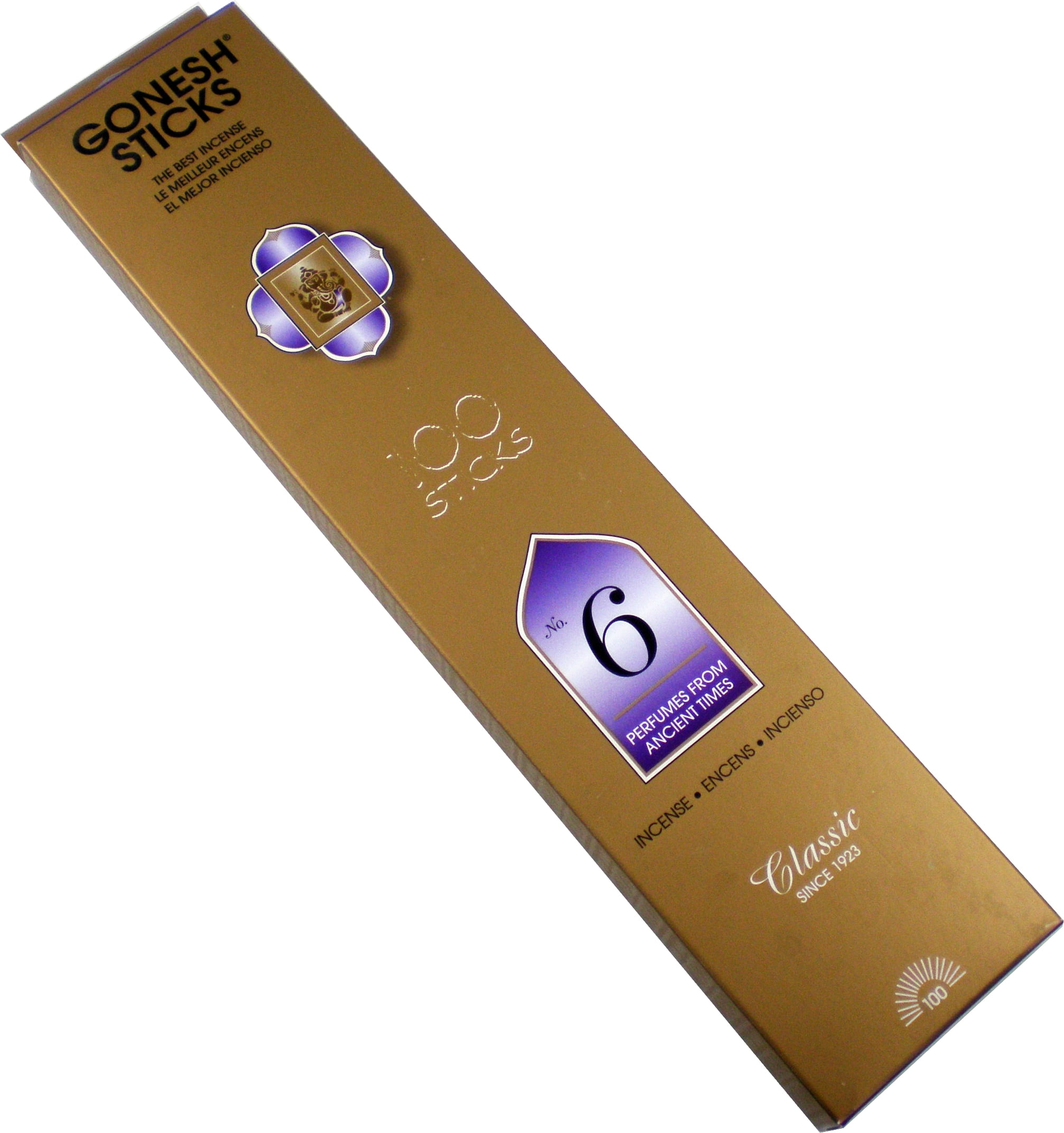 Gonesh 6 Ancient Times Incense Sticks [100 Sticks Per Box Black 10