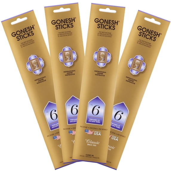 Gonesh Classic Collection #6 Incense (4 Pack), 4 Piece