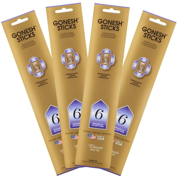 Gonesh Classic Collection #6 Incense (4 Pack), 4 Piece