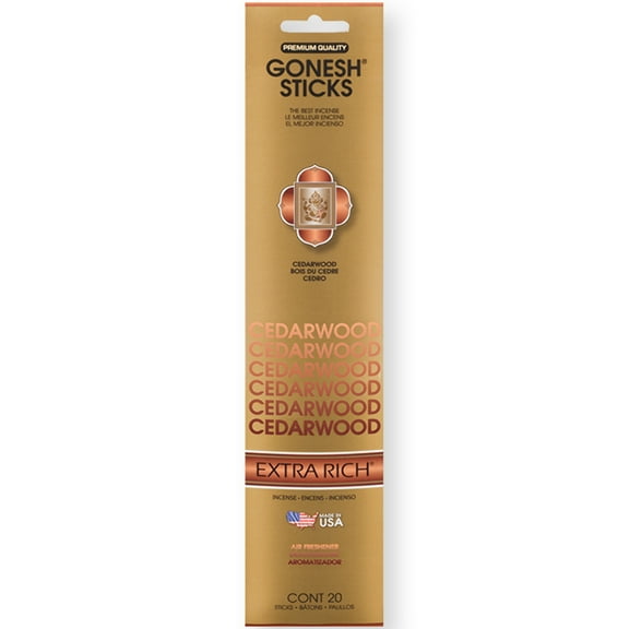 Gonesh Extra Rich Cedarwood Incense 20 Sticks