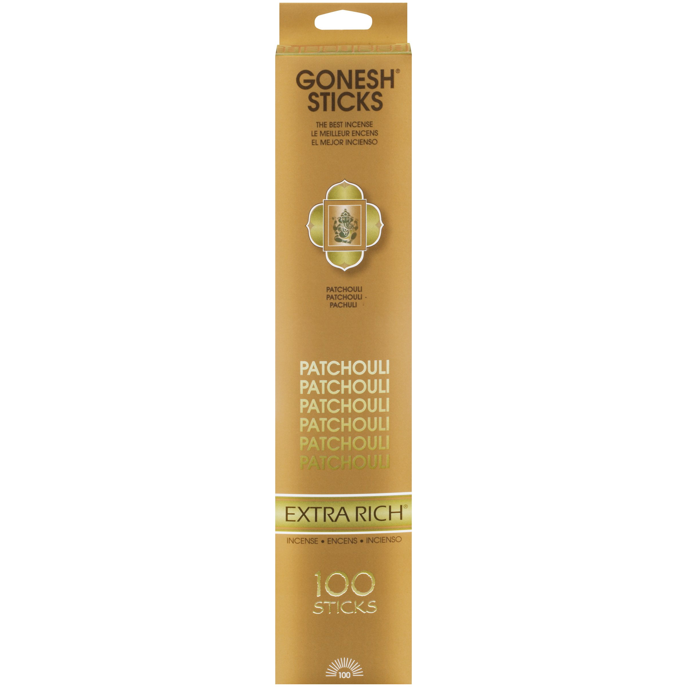 Gonesh Extra Rich Patchouli Incense 100 Sticks