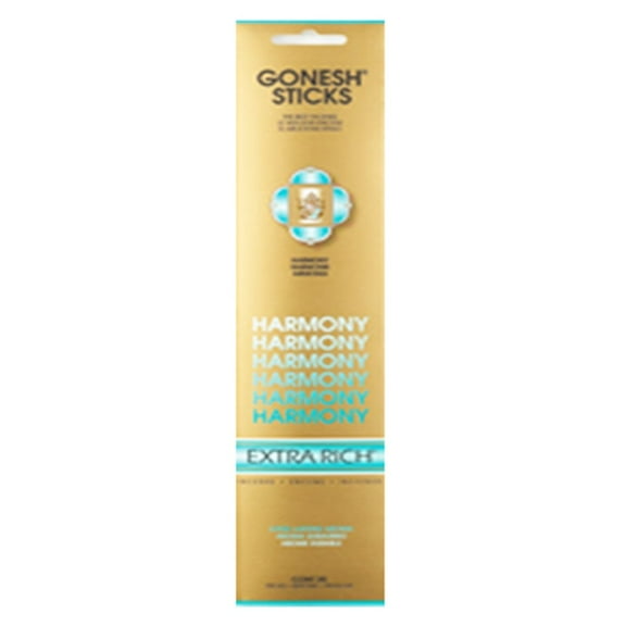 Gonesh Incense Extra Rich- Harmony (20 Sticks In 1 Pack) (Pack of 3)