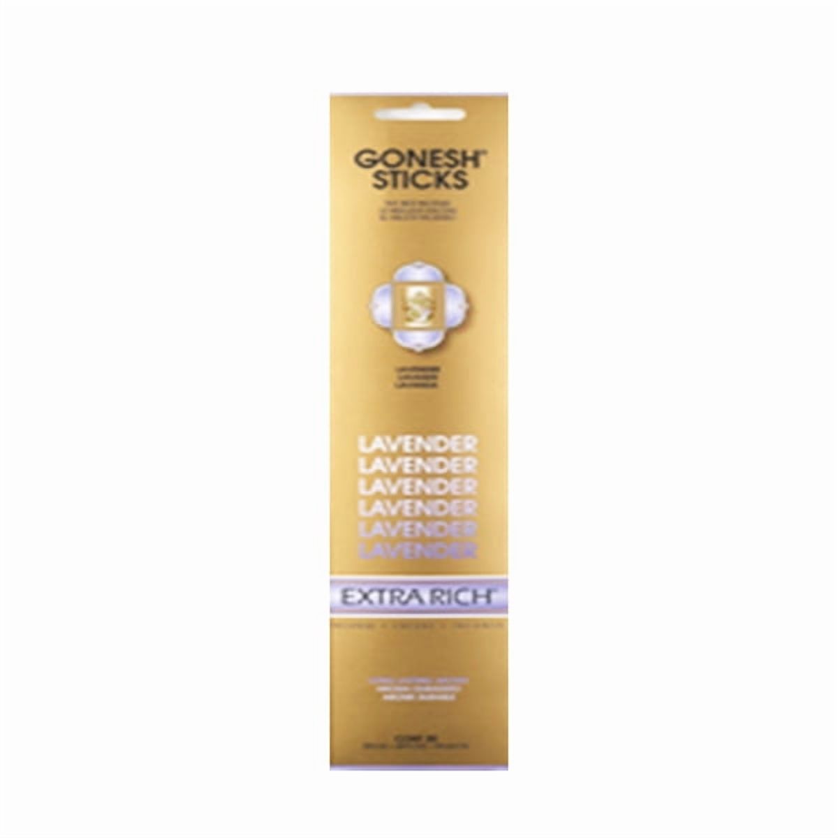 Gonesh Incense Extra Rich- Lavender (20 Sticks in 1 Pack)