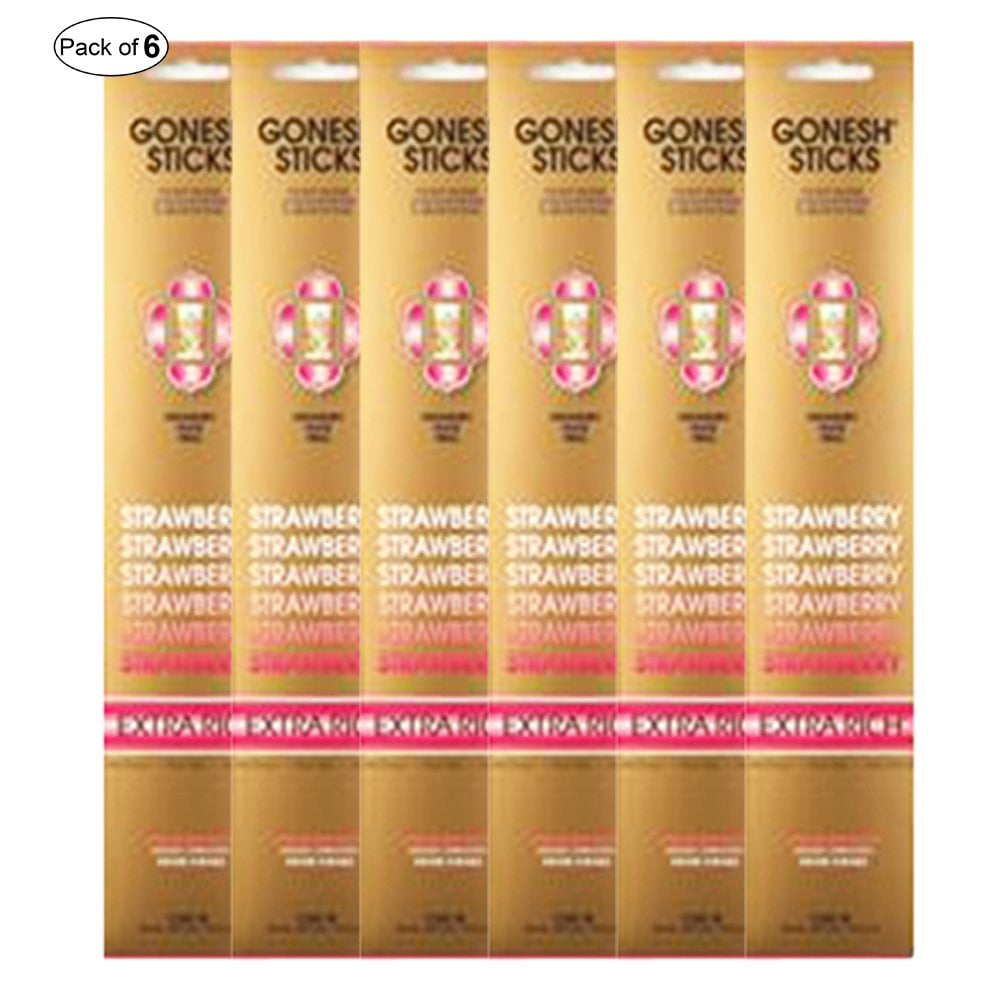 Gonesh Incense Sticks - Extra Rich Harmony Scent, 20 Sticks Per Pack, Slow Burning & Very Fragrant