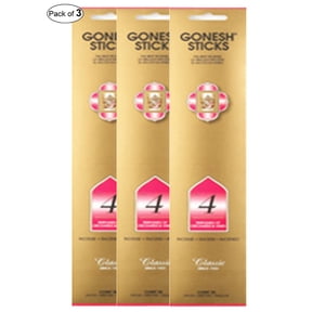 Gonesh Incense No.4- Perfumes of Orchards & Vines (20 Sticks in 1 Pack) (Pack of 3)