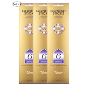 Gonesh Incense No.6 Perfumes of Ancient Times (20 Sticks in 1 Pack) (Pack of 3)