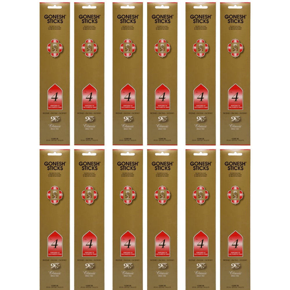Gonesh Incense Sticks CLASSIC #4, 2 Pack (160 Incense Sticks Total Count)