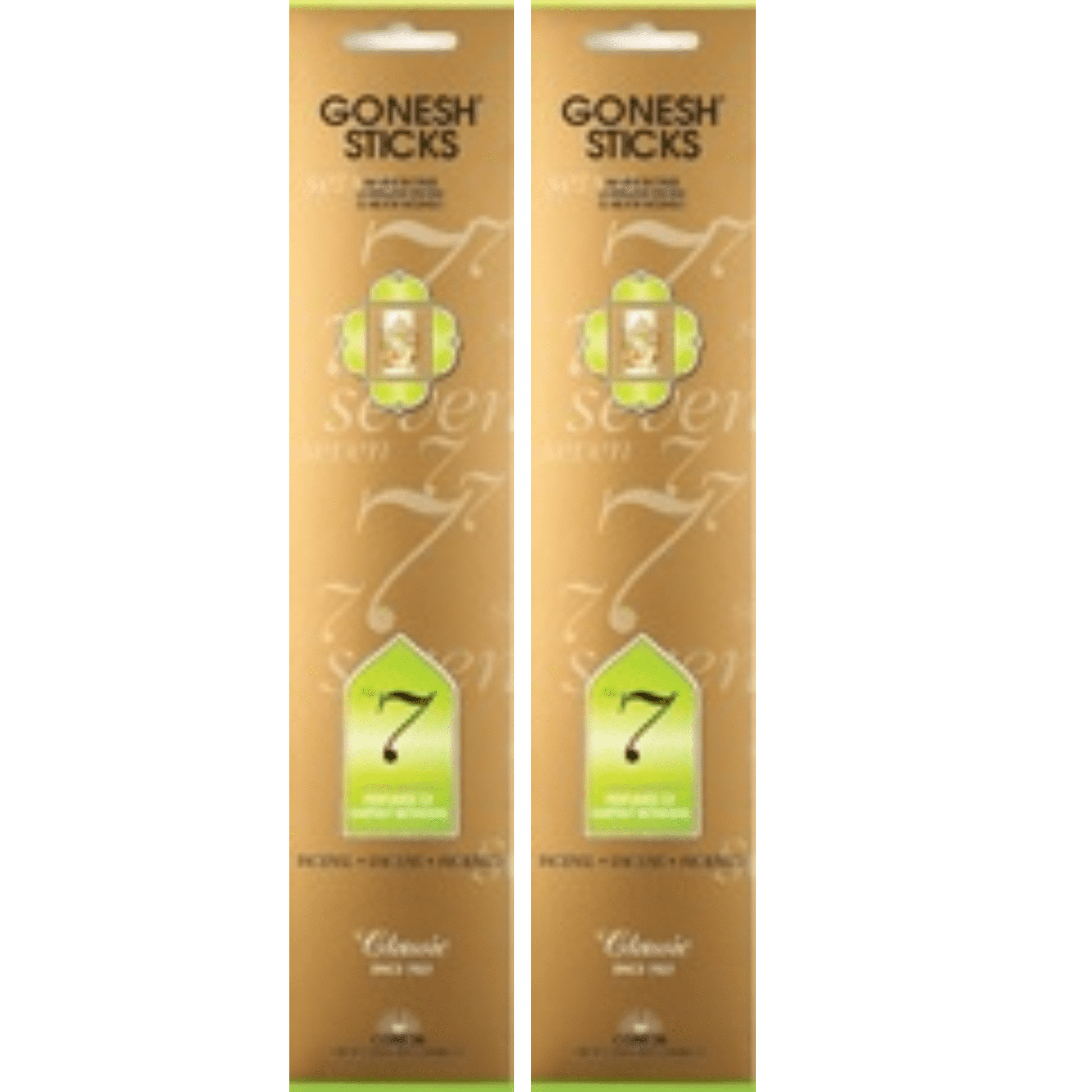 Gonesh Incense Sticks CLASSIC #7, 2 Pack (160 Incense Sticks Total Count)