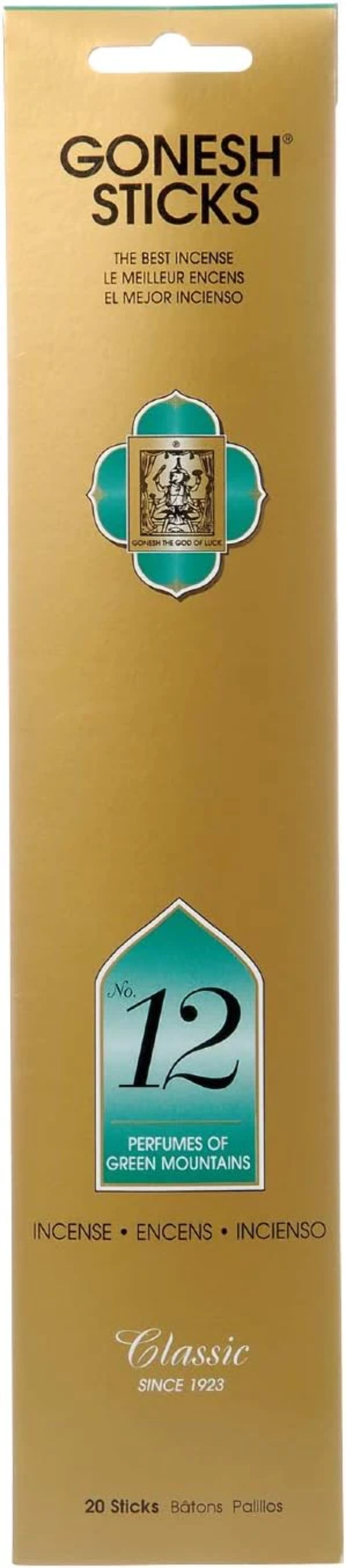 GONESH STICKS Incense Perfumes Of Green Mountains