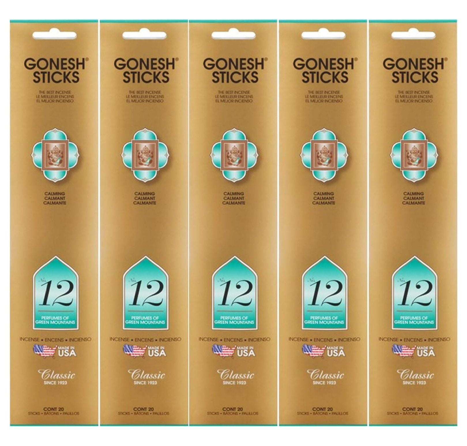 Gonesh Incense Sticks Extra Rich Collection Number 125 Packs (100