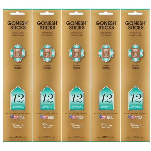 Gonesh Incense Sticks Extra Rich Collection - Number #12-5 Packs (100 Total)