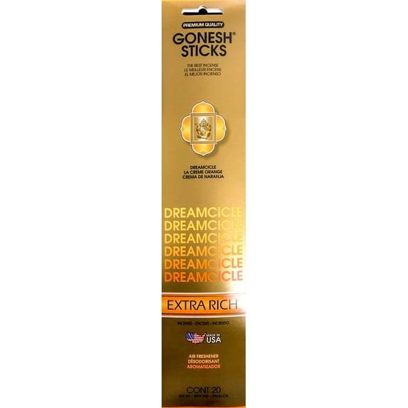 Gonesh Incense Sticks, Extra Rich, Dreamcicle - 20 Sticks
