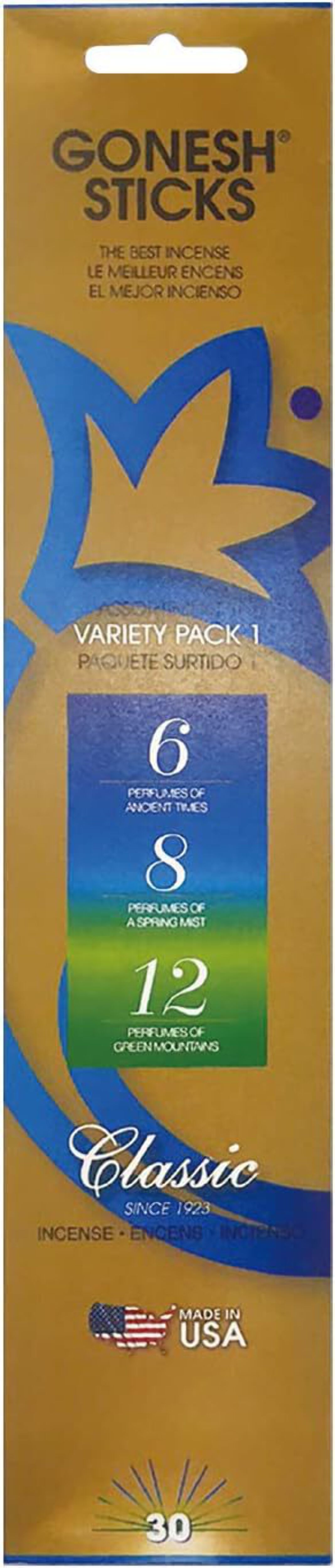 Gonesh - Incense Sticks - #12 PERFUMES OF GREEN MOUNTAINS - 20 Stick