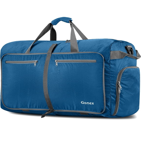 Gonex 100L Travel Duffle Bags 32" Large Foldable Weekender Bag Waterproof Overnight Bag with Shoes Compartment for Camping