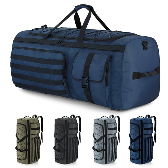 Gonex 130L Travel Duffel Bag for Men, 3 in 1 Extra Large Gym Bag Backpack with Shoes Compartment for Weekender Sports Workout