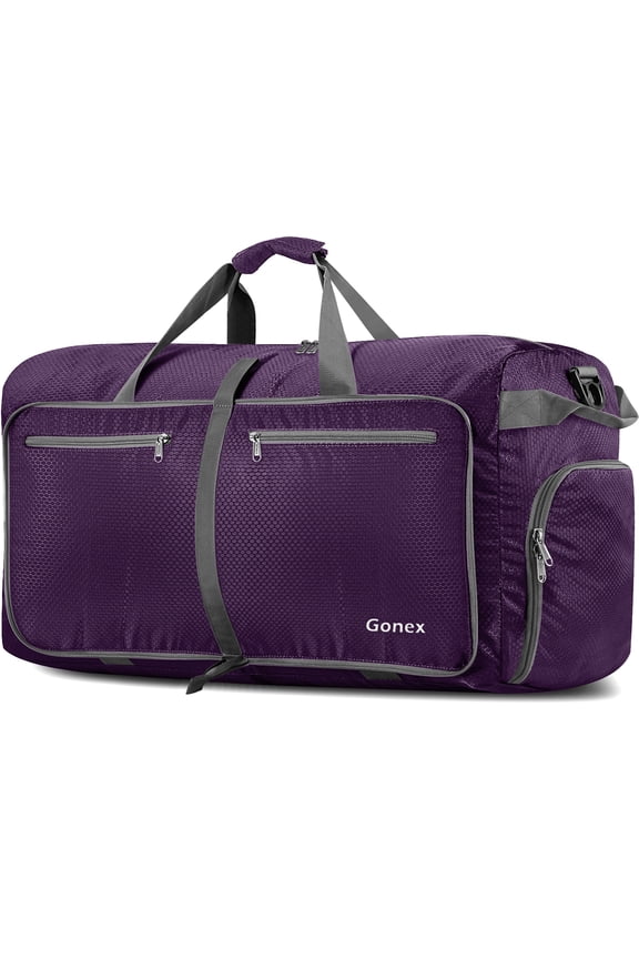 150L Travel Duffle Bags, 35" Large Foldable Weekender Bag, Water Resistant Overnight Bag with Shoes Compartment for Camping