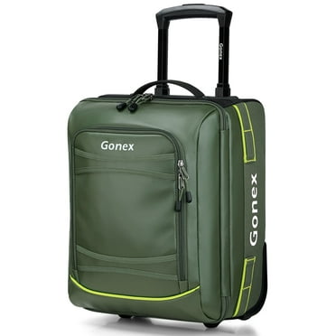 Gonex 16" Carry On Luggage for Airplane, Water Repellent Softside Rolling Travel Suitcase with Wheels