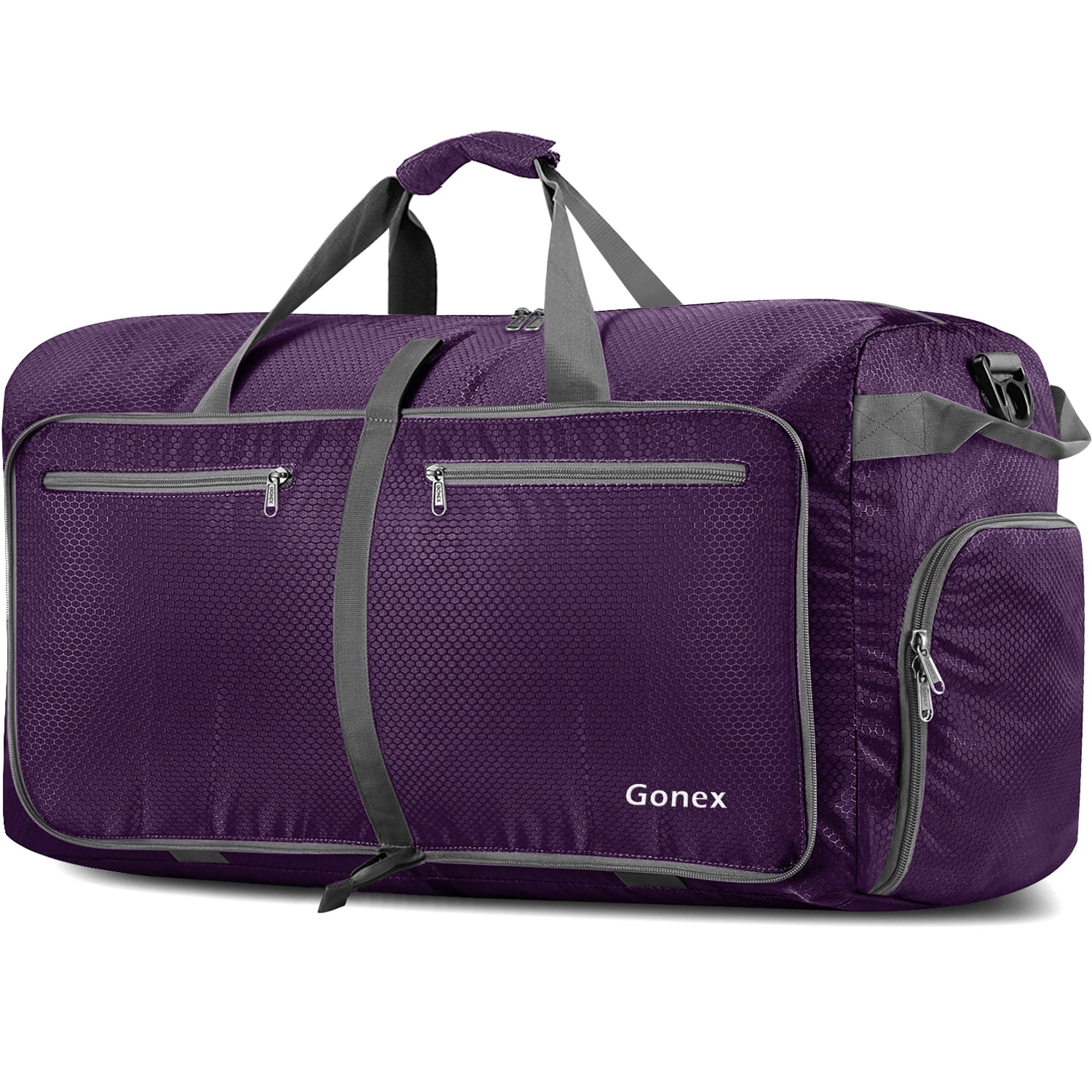 Gonex 40L Duffle Bag with Shoes Compartment, 21" Packable Travel Duffel Bags for Men Women, Water Repellent Overnight Weekend Bag