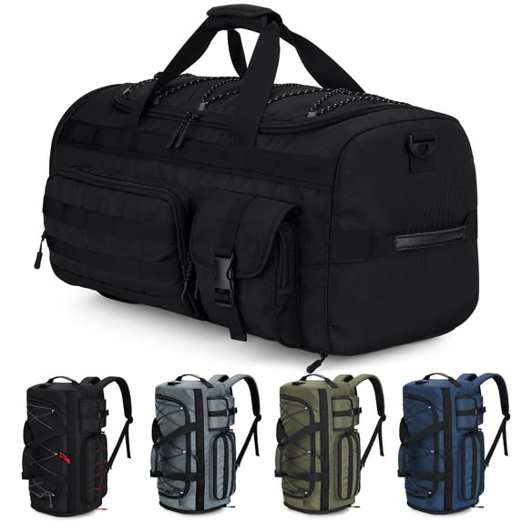 Gonex 45L Travel Duffel Bag for Men, 3 in 1 Gym Bag Backpack with Shoes Compartment for Sports Weekender Workout