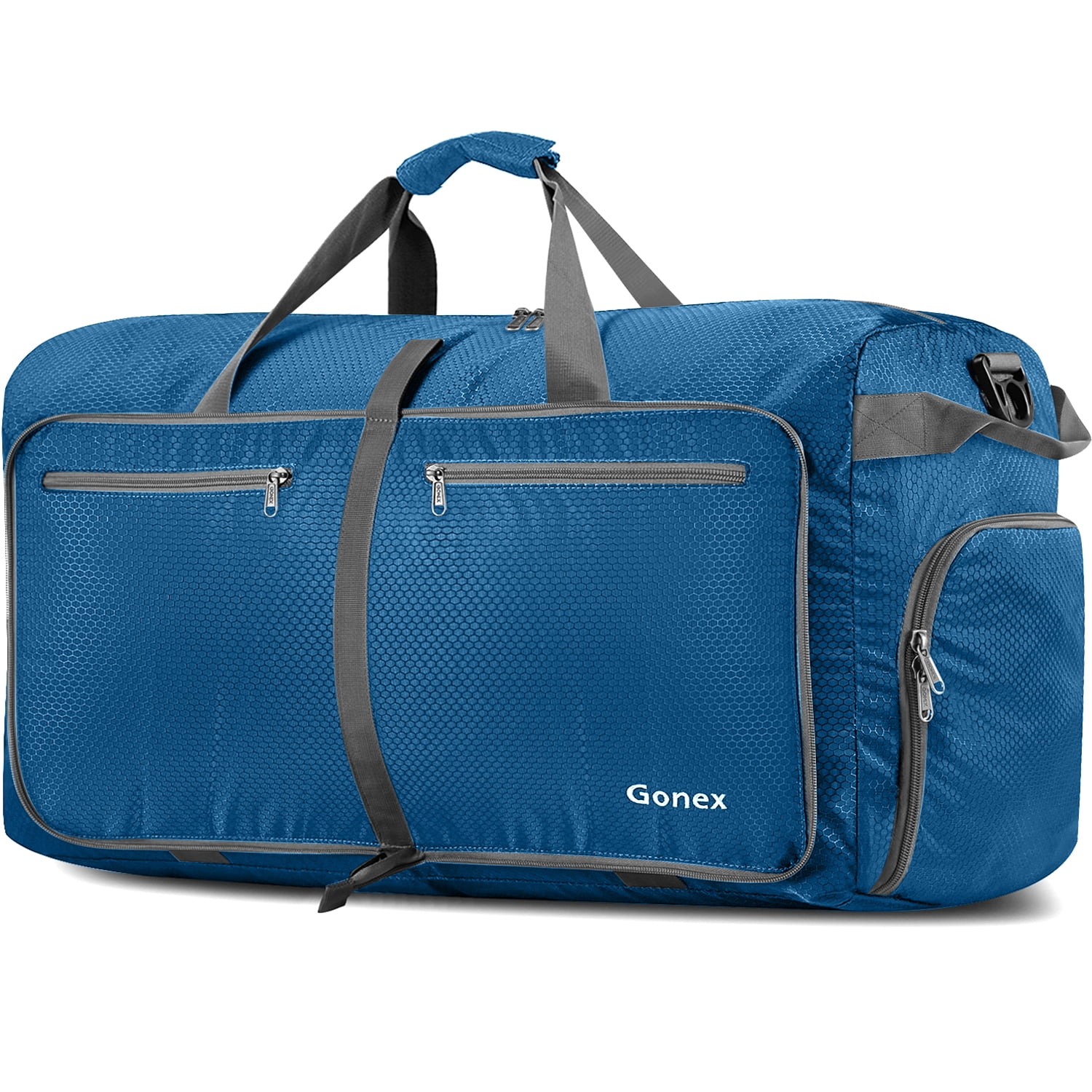 Gonex 60L Duffel Bag for Men Women, 23" Water Resistant Travel Duffle Bag with Shoe Compartment & Carry Strap