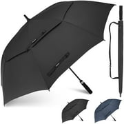 Gonex 72 Inch Automatic Open Golf Umbrella, Extra Large Vented Stick Umbrellas with Windproof Double Canopy