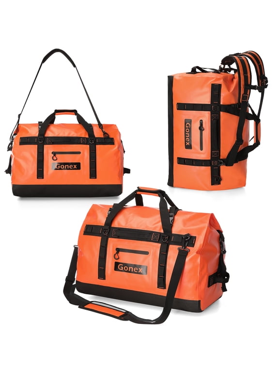 150L Waterproof Dry Duffel Bag, 3-in-1 Convertible Large Backpack - Heavy Duty Travel Gear Hauler with Reinforced Thickened Bottom for Kayaking Paddleboarding Boating Rafting Fishing
