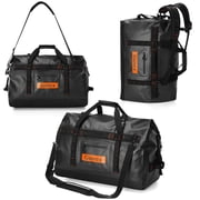 120L Waterproof Dry Duffel Bag, 3-in-1 Convertible Large Backpack - Heavy Duty Travel Gear Hauler with Reinforced Thickened Bottom for Kayaking Paddleboarding B