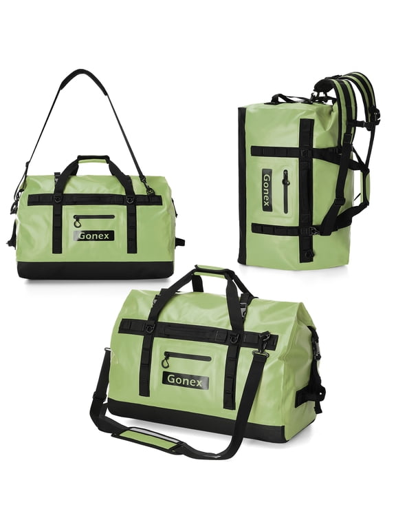 120L Waterproof Dry Duffel Bag, 3-in-1 Convertible Large Backpack - Heavy Duty Travel Gear Hauler with Reinforced Thickened Bottom for Kayaking Paddleboarding Boating Rafting Fishing