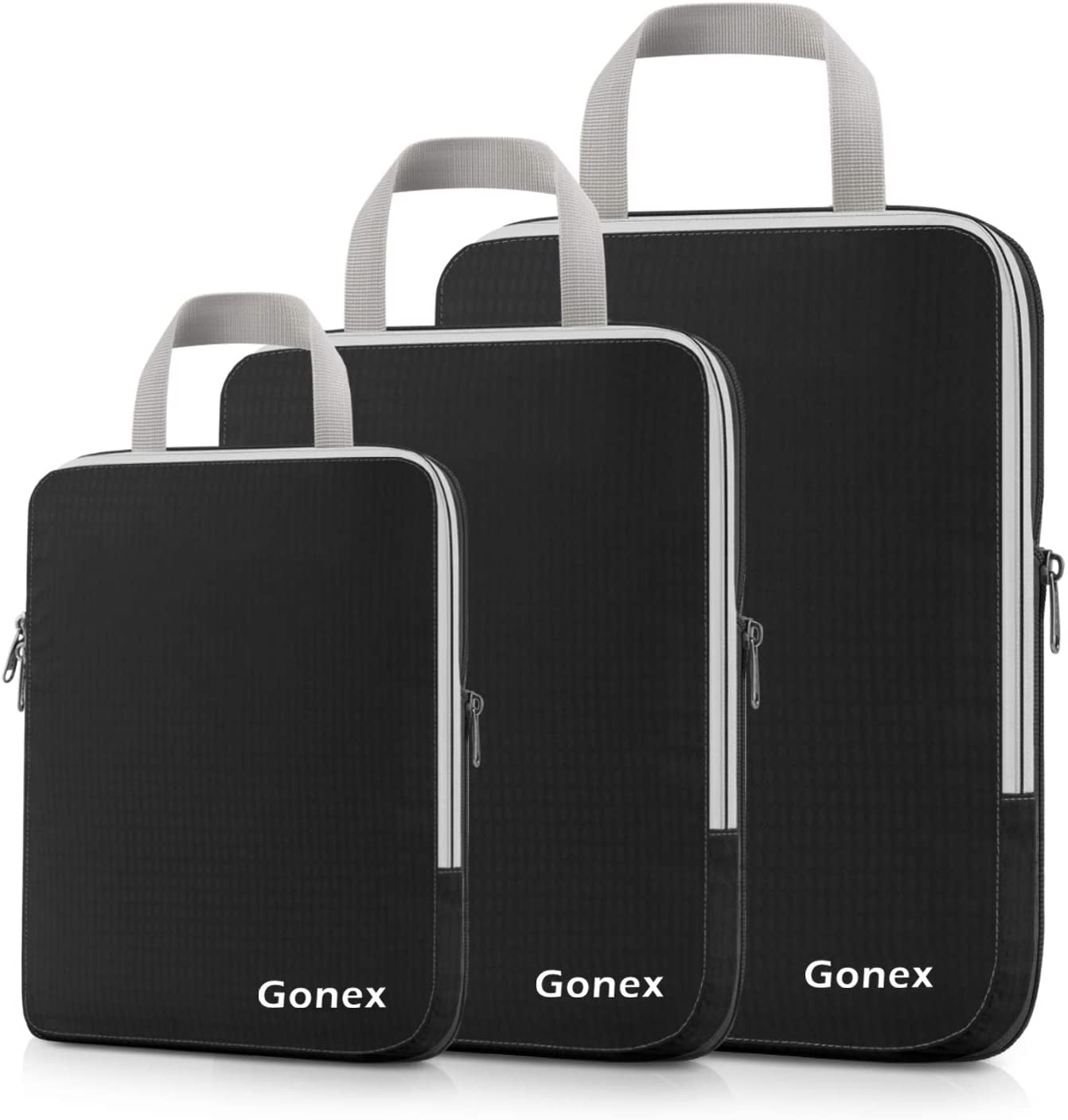 Gonex Compression Packing Cubes 3pcs 4pcs Expandable Storage