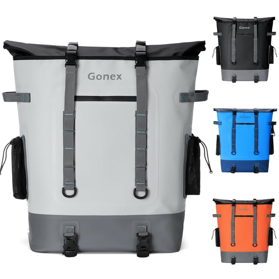 Gonex 40-Can Insulated Cooler Backpack, Waterproof Heavy-Duty Nylon TPU, Leakproof Soft Cooler Bag for Beach, Picnic, Camping, Hiking & Travel, Men Women Adults