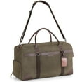 thumbnail image 1 of Gonex Waxed Canvas Duffle Bag, 55L Water-Resistant Travel Duffel, Vintage Overnight Weekender Bag with Shoes Compartment for Men & Women, 1 of 9