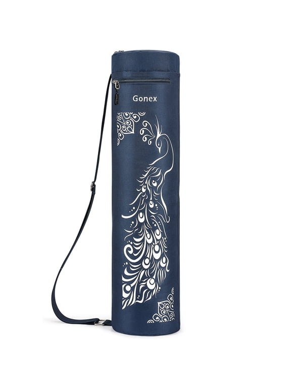 Yoga Mat Bag, Full-Zip Exercise Yoga Mat Carrier with 2 Cargo Pockets & Adjustable Shoulder Strap for Women Men