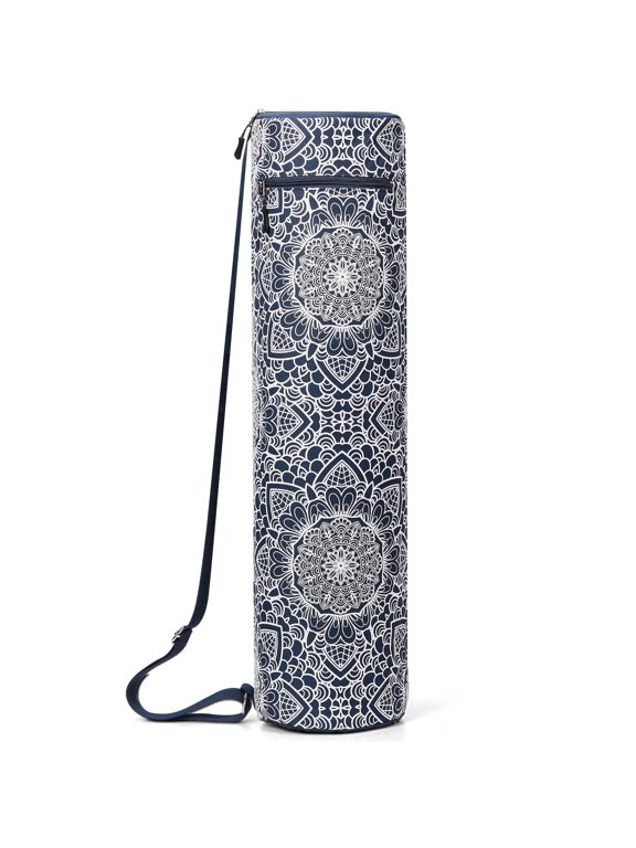 Yoga Mat Bag, Full-Zip Exercise Yoga Mat Carrier with 2 Cargo Pockets & Adjustable Shoulder Strap for Women Men