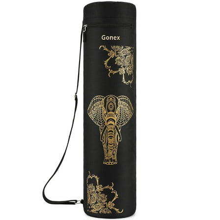 Gonex Yoga Mat Bag, Full-Zip Exercise Yoga Mat Carrier with 2 Cargo Pockets & Adjustable Shoulder Strap for Women Men