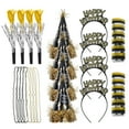 Gong 1 Set New Year Props Bead Chains Headdress Hats Blowout Props