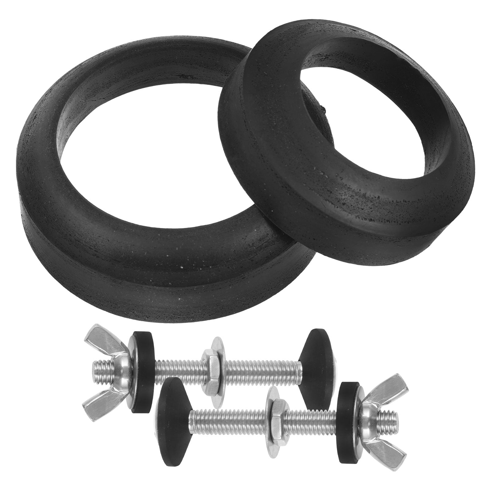 Gong 1 Set Toilet Tank Bolts and Gasket Fastening Toilet Seats Bolts