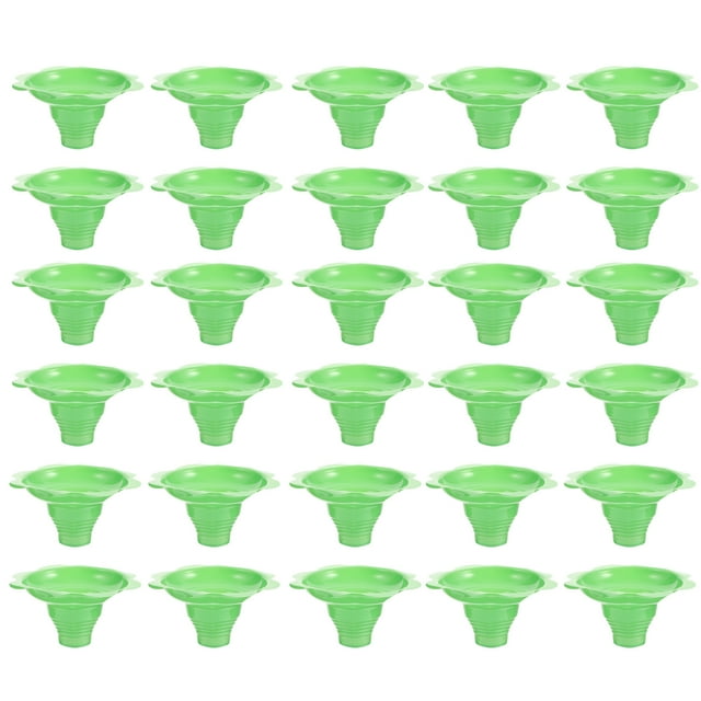 Gong 100Pcs Disposable Ice Cream Cups Multipurpose Flower Snow Cone