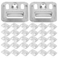Gong 100pcs Wall Bracket Interlocking Wall Bracket Hardware Kit