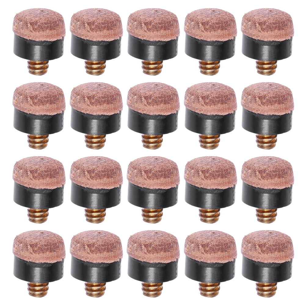 Gong 20Pcs Replacement Pool Cue Tips Billiard Cue Tips Screw Cue Stick
