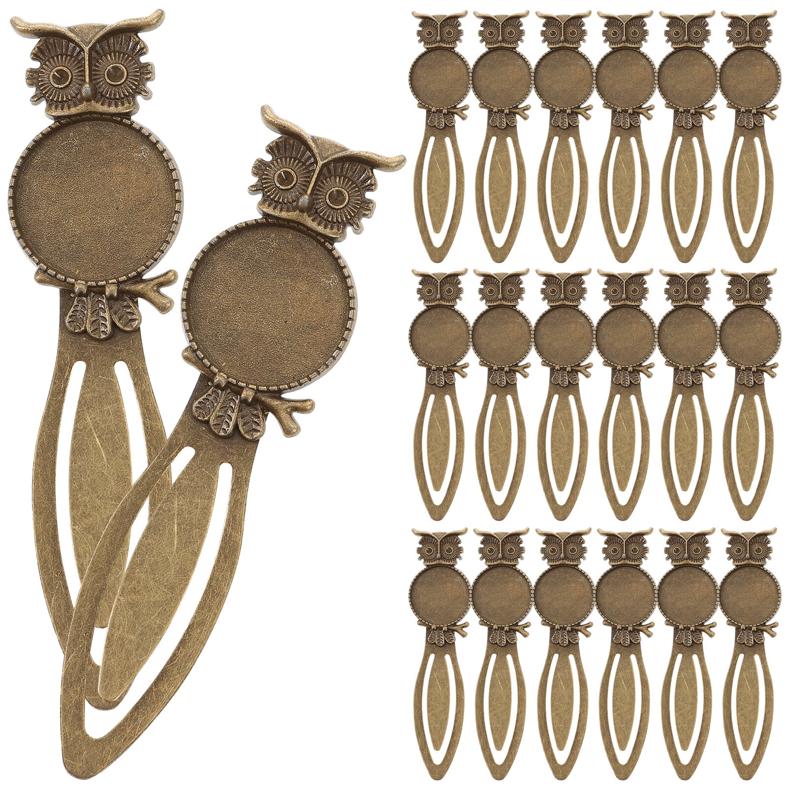 Gong 20pcs Unique Bookmarks Adorable Owl Shape Bookmarks Delicate Gift