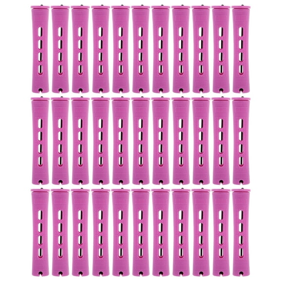 Gong 30Pcs Hair Rollers Plastic Hair Curlers Wave Hair Curlers Rollers with Caps