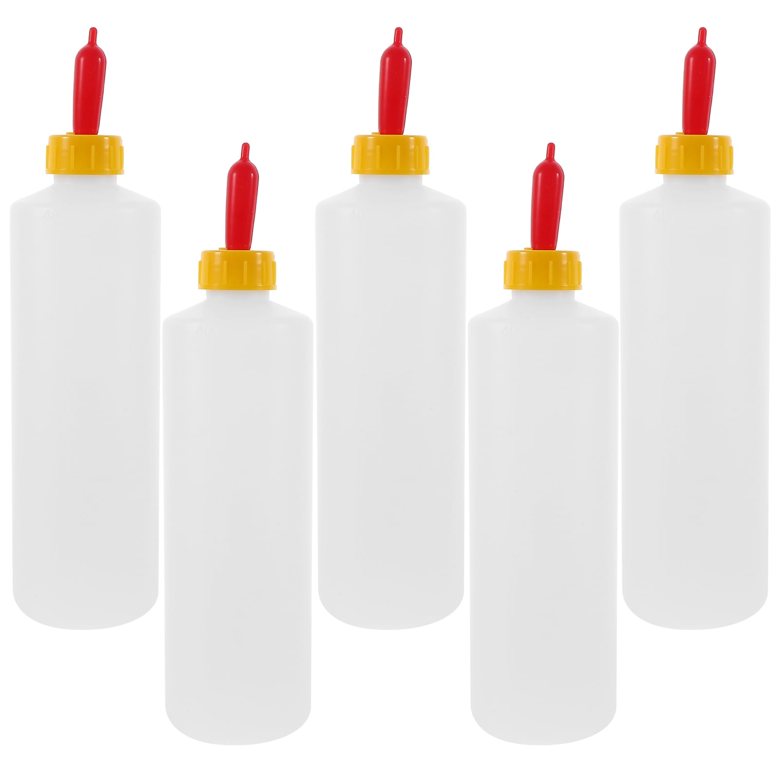 Gong 5 Sets 400ml Young Livestock Feeding Bottle Plastic Small Animal