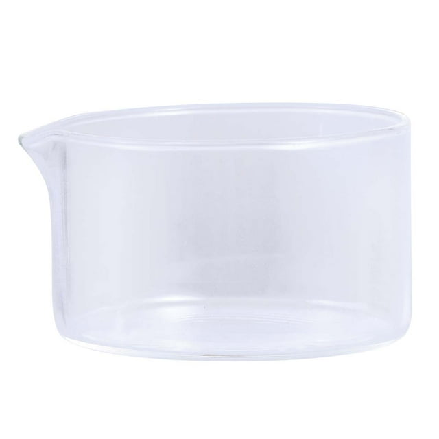Gong 80mm Glass Crystallizing Dish Flat Bottom Container with Spout for