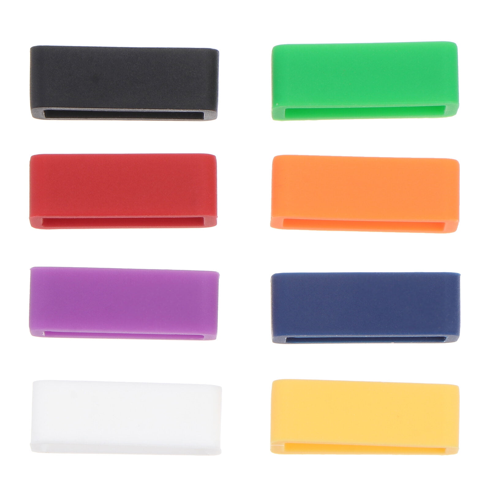 Gong 8pcs Silicon Watchband Ring Buckle AntiFall Watchband Accessories